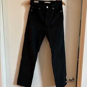 Levi's Ribcage Straight Ankle Women's Jeans in Black